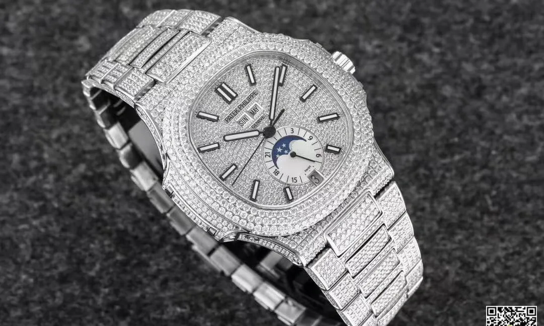 Patek Philippe Nautilus 5726 1A-014 R8 Factory 1:1 Best Edition Replica Watch Diamond Dial