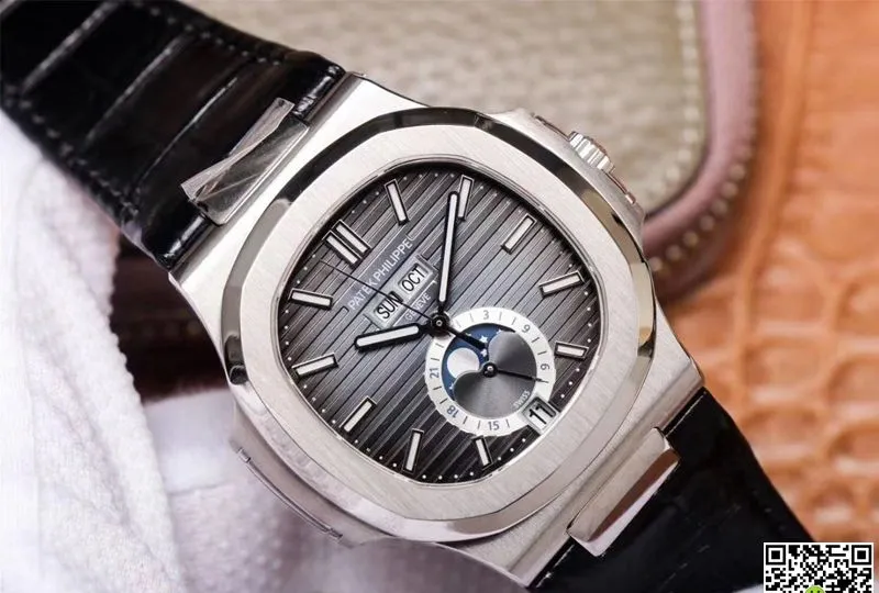 Patek Philippe Nautilus 5726A-001 PF Factory 1:1 Best Edition Replica Watch Leather Strap