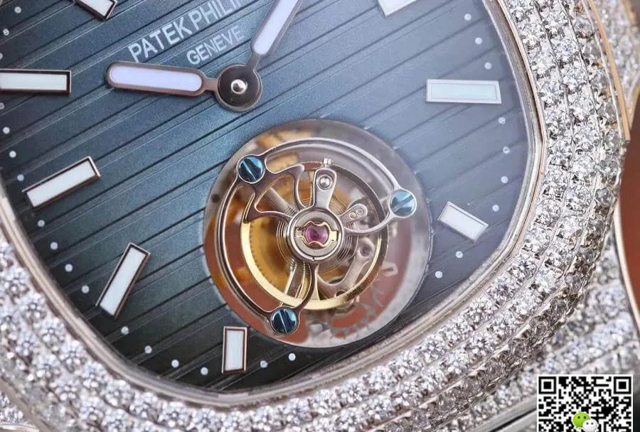 Patek Philippe Nautilus Tourbillon R8 Factory 1:1 Best Edition Swiss Tourbillon Blue Dial