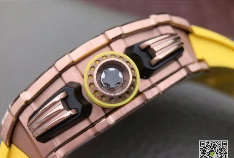 Richard Mille RM11-03 KV Factory 1:1 Best Edition Replica Watch Swiss ETA7750 Yellow Strap