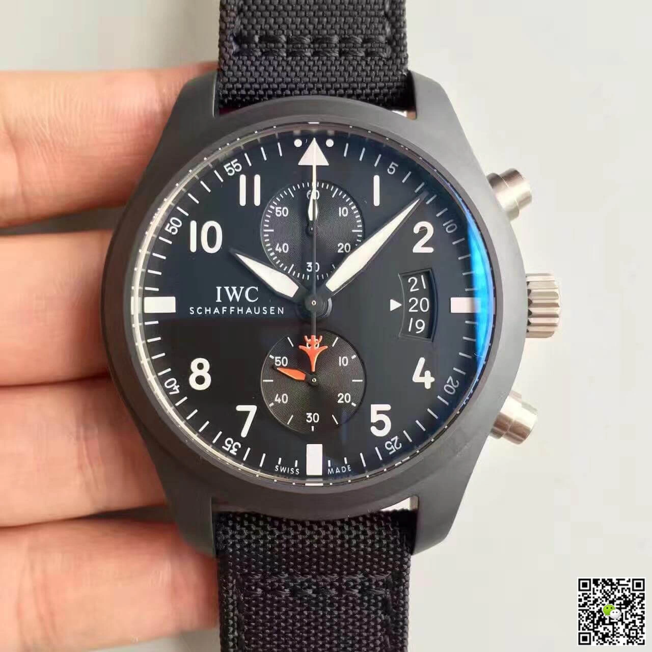 IWC Pilot Chronograph IW388001 ZF Factory 1:1 Best Edition Replica Watch Swiss ETA7750