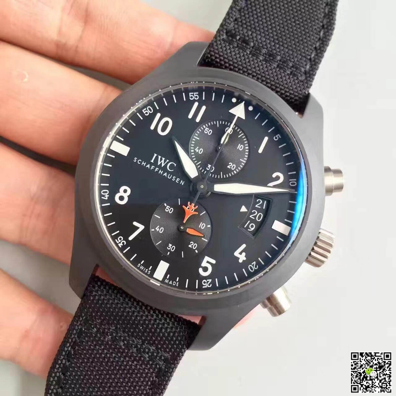 IWC Pilot Chronograph IW388001 ZF Factory 1:1 Best Edition Replica Watch Swiss ETA7750