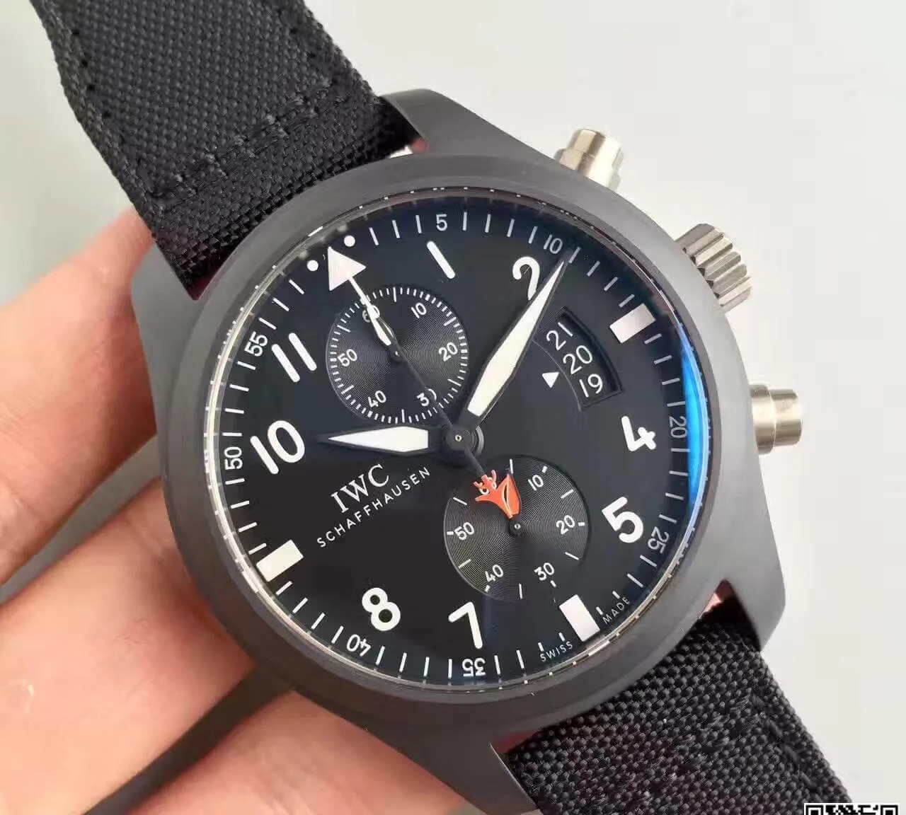 IWC Pilot Chronograph IW388001 ZF Factory 1:1 Best Edition Replica Watch Swiss ETA7750