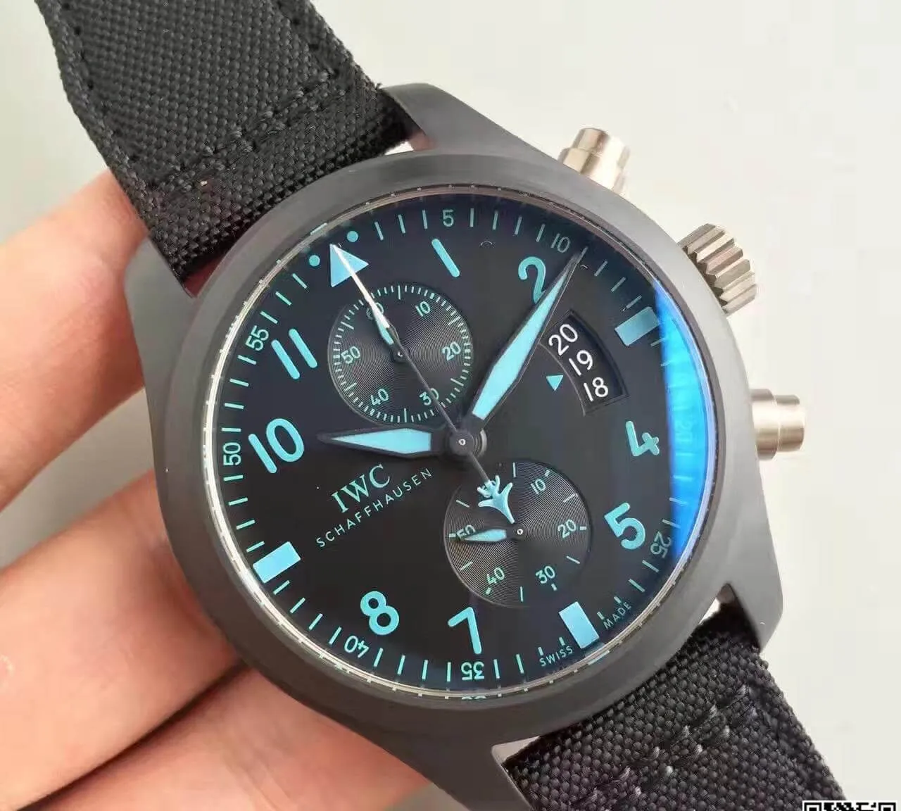 IWC Pilot Chronograph IW388003 ZF Factory 1:1 Best Edition Replica Watch Swiss ETA7750