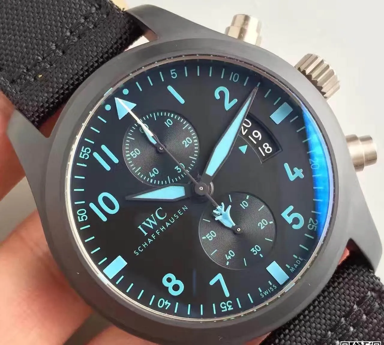 IWC Pilot Chronograph IW388003 ZF Factory 1:1 Best Edition Replica Watch Swiss ETA7750