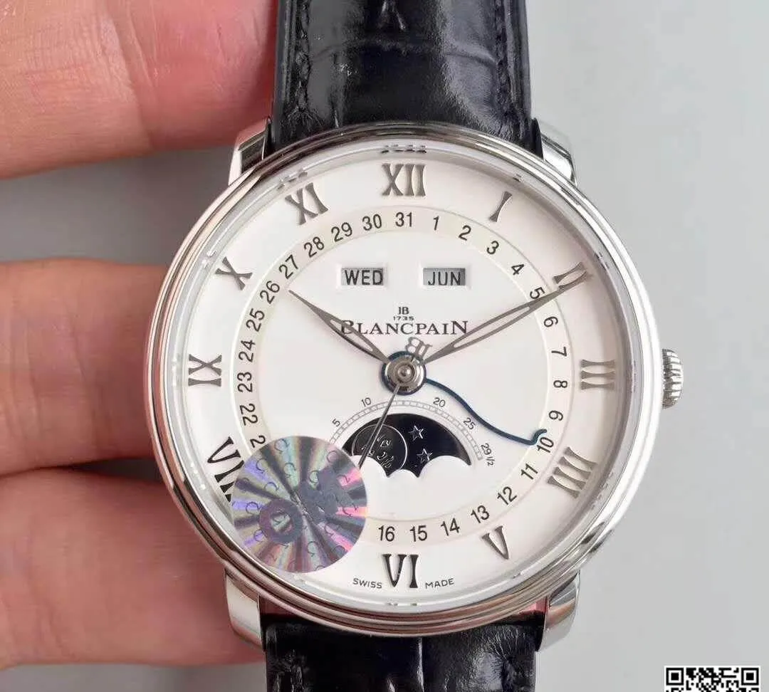 Blancpain Villeret 6654-1127-55B OM Factory 1:1 Best Edition Replica Watch Swiss ETA6654