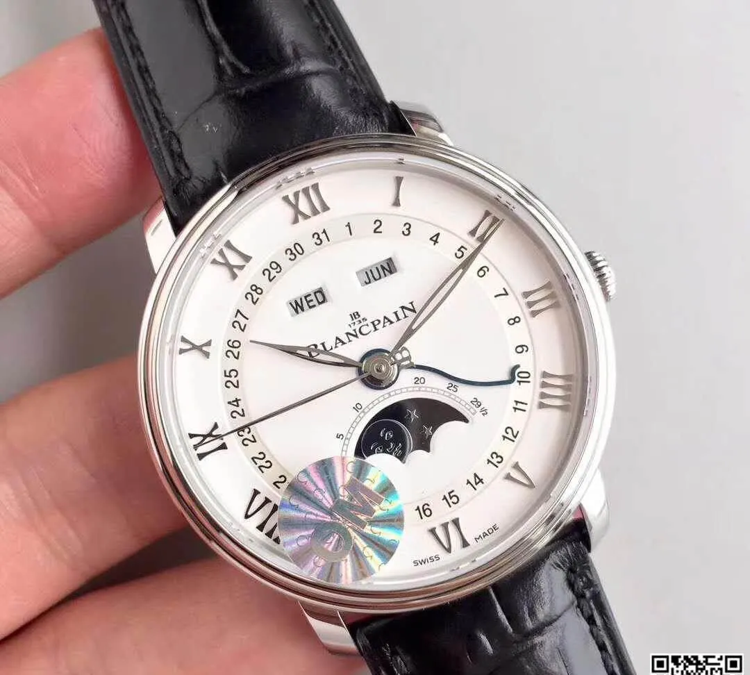 Blancpain Villeret 6654-1127-55B OM Factory 1:1 Best Edition Replica Watch Swiss ETA6654