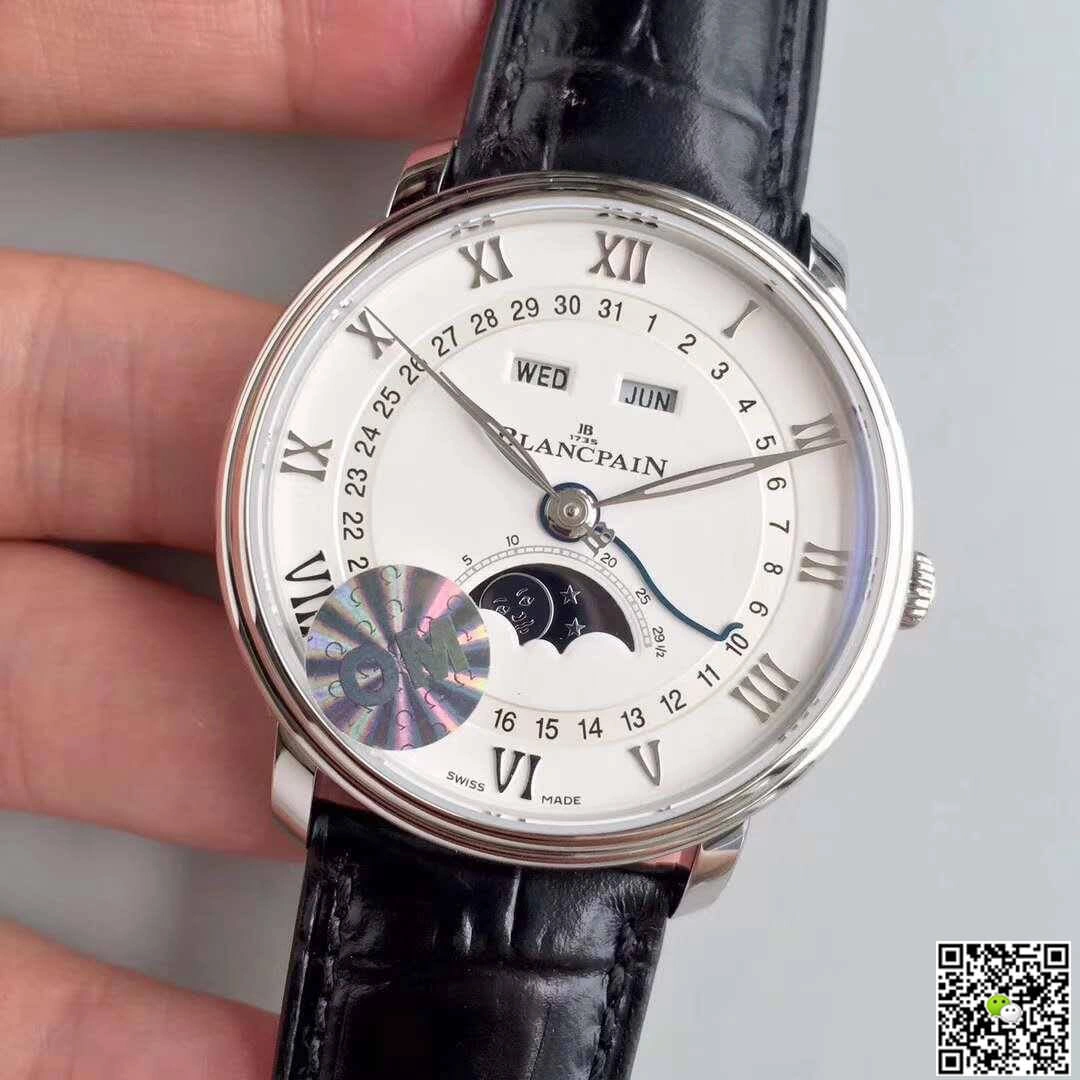 Blancpain Villeret 6654-1127-55B OM Factory 1:1 Best Edition Replica Watch Swiss ETA6654