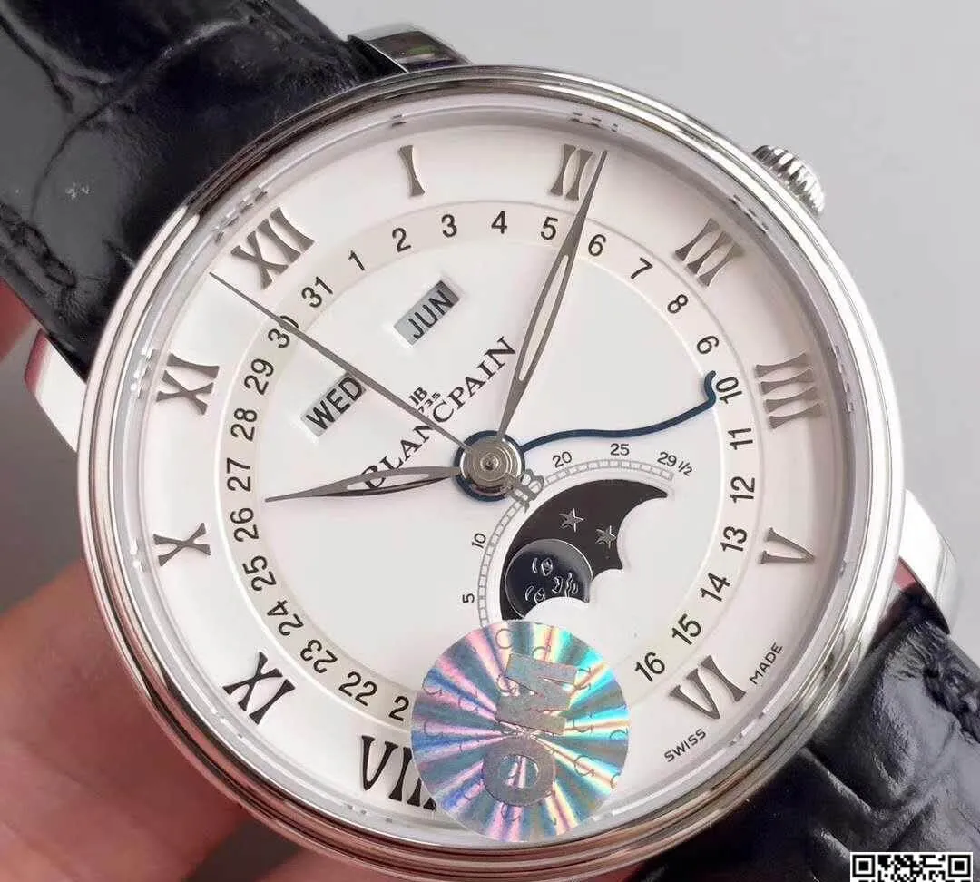 Blancpain Villeret 6654-1127-55B OM Factory 1:1 Best Edition Replica Watch Swiss ETA6654