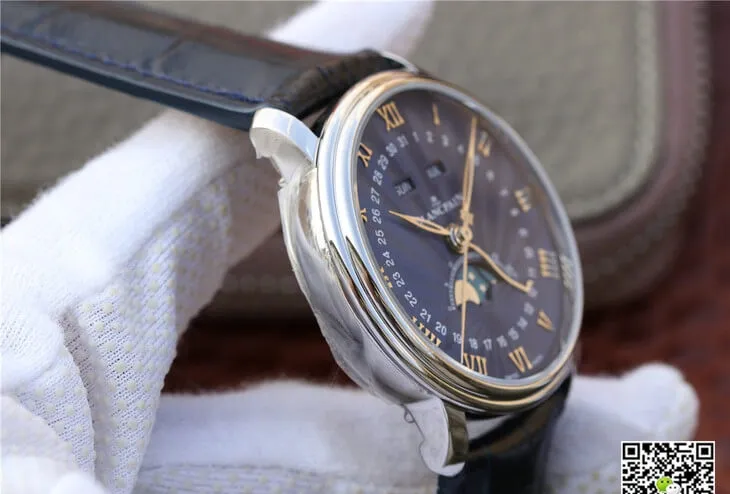 Blancpain Villeret 6654-1529-55B OM Factory 1:1 Best Edition Replica Watch V2 Blue Strap