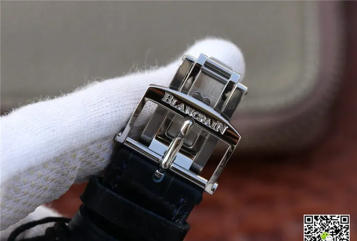 Blancpain Villeret 6654-1529-55B OM Factory 1:1 Best Edition Replica Watch V2 Blue Strap