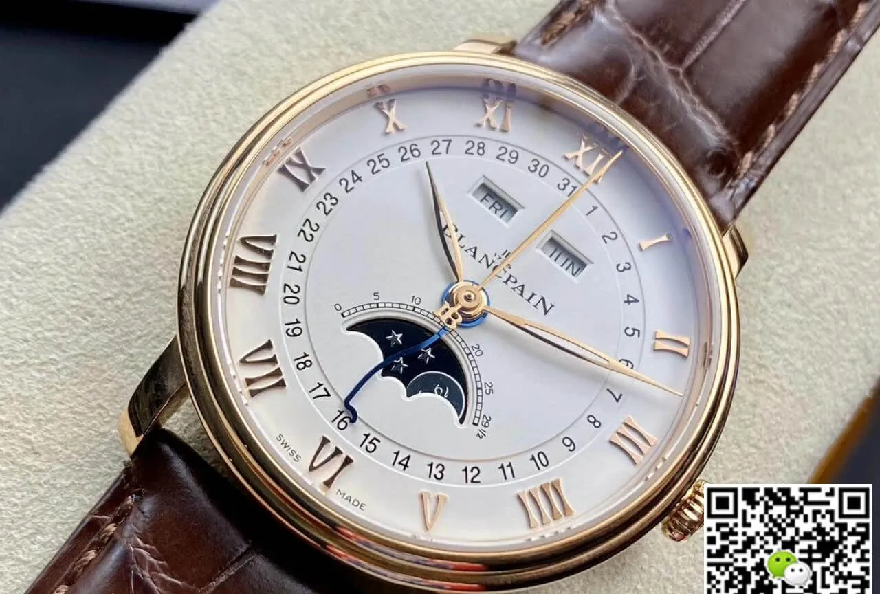 Blancpain Villeret 6654-3642-55B OM Factory 1:1 Best Edition Replica Watch V3 White Dial
