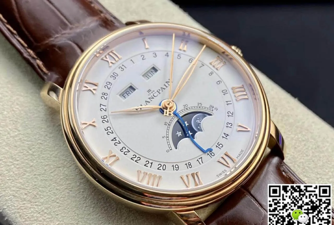 Blancpain Villeret 6654-3642-55B OM Factory 1:1 Best Edition Replica Watch V3 White Dial