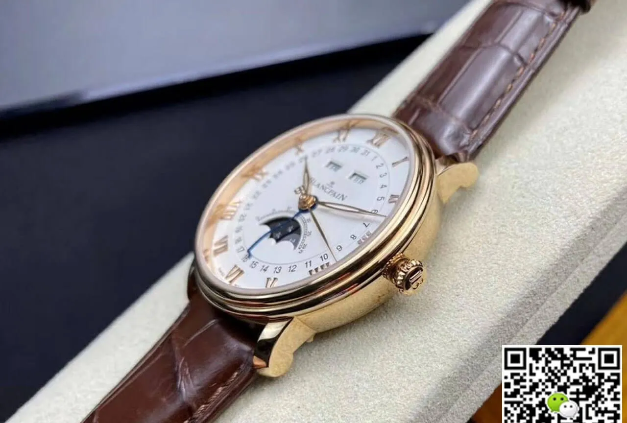 Blancpain Villeret 6654-3642-55B OM Factory 1:1 Best Edition Replica Watch V3 White Dial