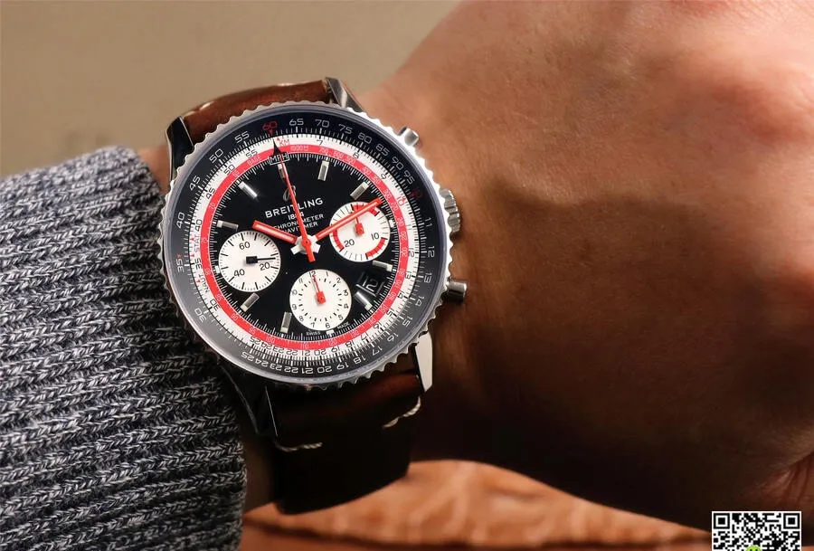 Breitling Navitimer AB01211B1B1X1 V9 Factory 1:1 Best Edition Replica Watch Brown Strap