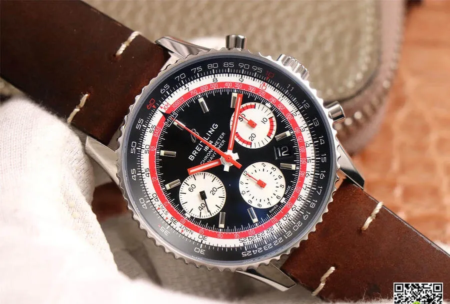 Breitling Navitimer AB01211B1B1X1 V9 Factory 1:1 Best Edition Replica Watch Brown Strap