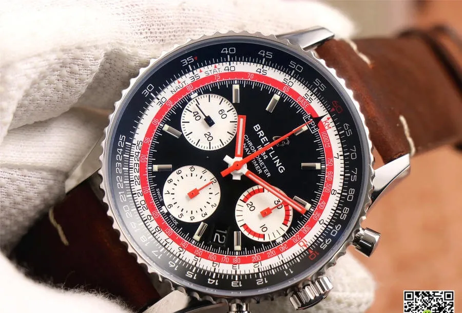 Breitling Navitimer AB01211B1B1X1 V9 Factory 1:1 Best Edition Replica Watch Brown Strap