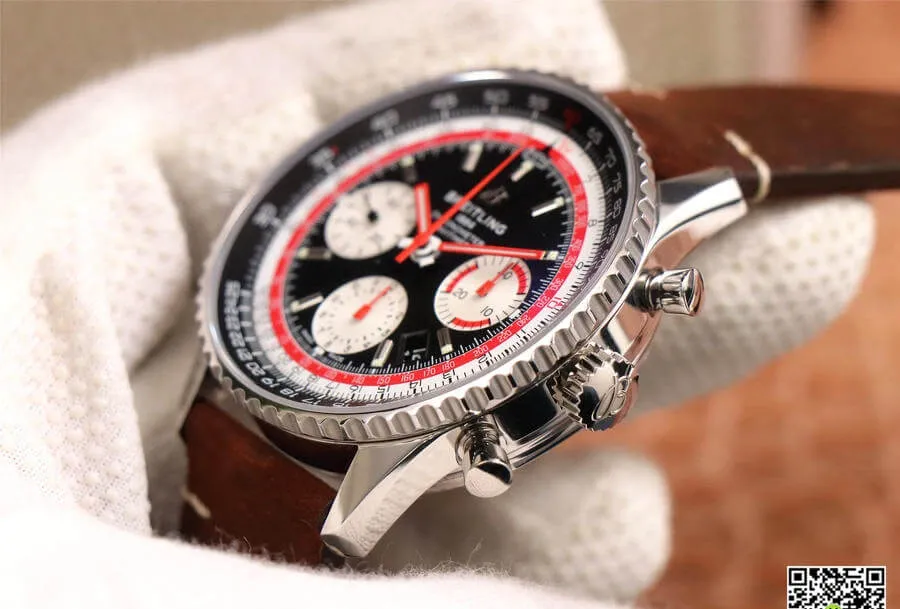 Breitling Navitimer AB01211B1B1X1 V9 Factory 1:1 Best Edition Replica Watch Brown Strap