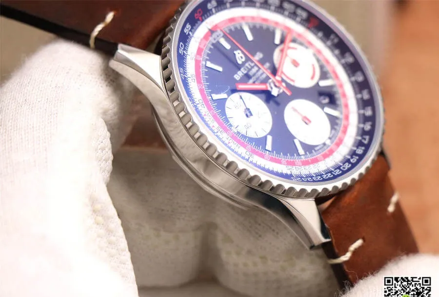 Breitling Navitimer AB01211B1B1X1 V9 Factory 1:1 Best Edition Replica Watch Brown Strap