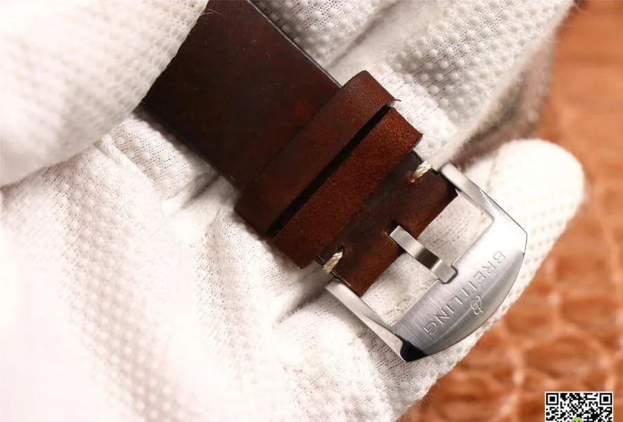 Breitling Navitimer AB01211B1B1X1 V9 Factory 1:1 Best Edition Replica Watch Brown Strap