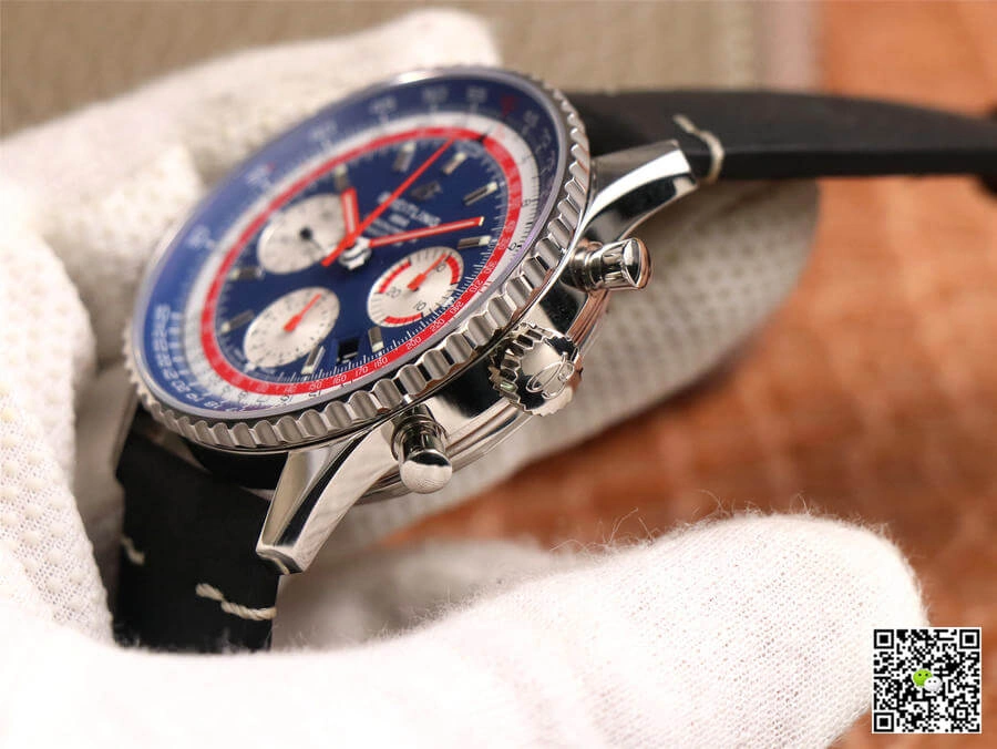 Breitling Navitimer AB01212B1C1A1 V9 Factory 1:1 Best Edition Replica Watch Black Strap