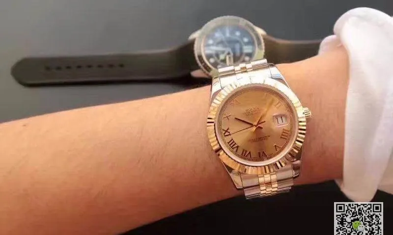 Rolex Datejust 41 126333-007 1:1 Best Edition Replica Watch Swiss ETA2836-2 Gold Wrapped Two Tone Stainless Steel Bracelet