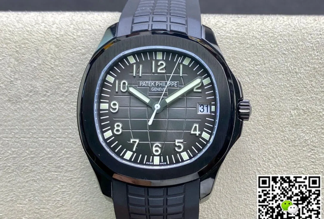 Patek Philippe Aquanaut PP5167 ZF Factory 1:1 Best Edition Replica Watch Black Rubber Strap