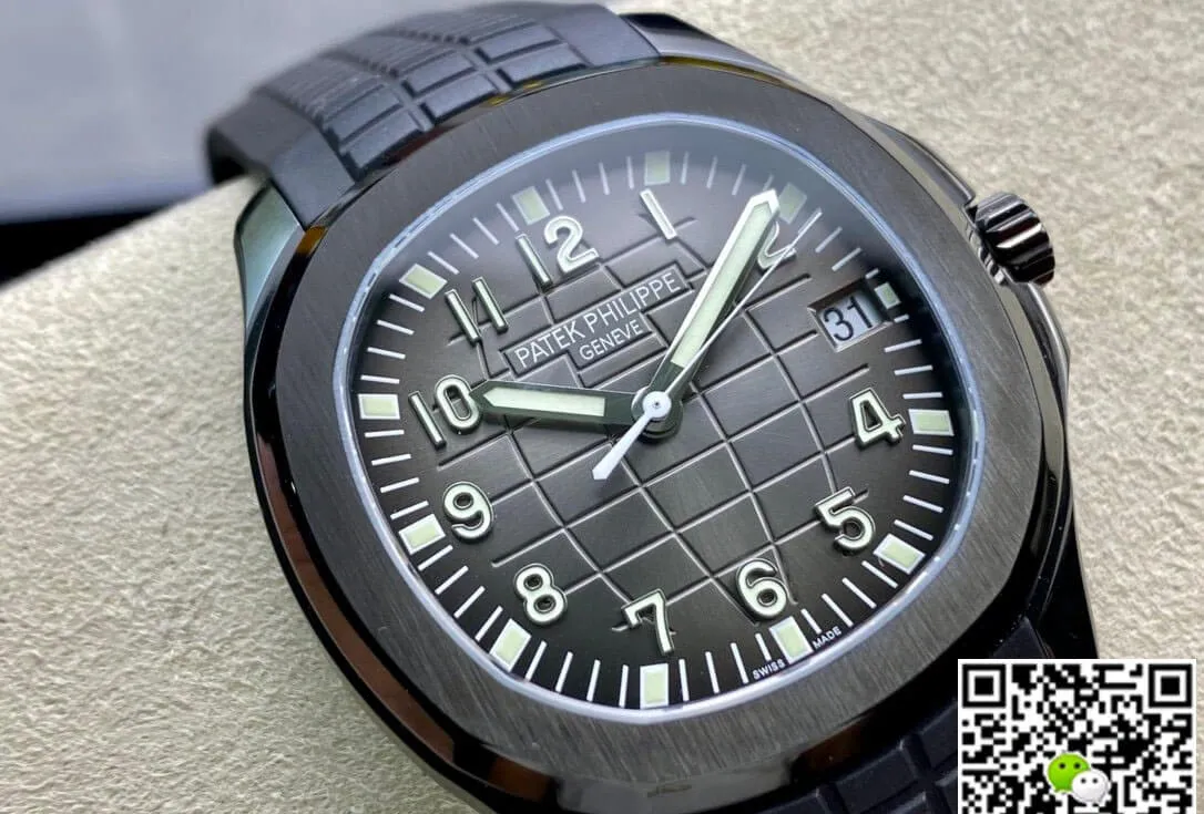 Patek Philippe Aquanaut PP5167 ZF Factory 1:1 Best Edition Replica Watch Black Rubber Strap