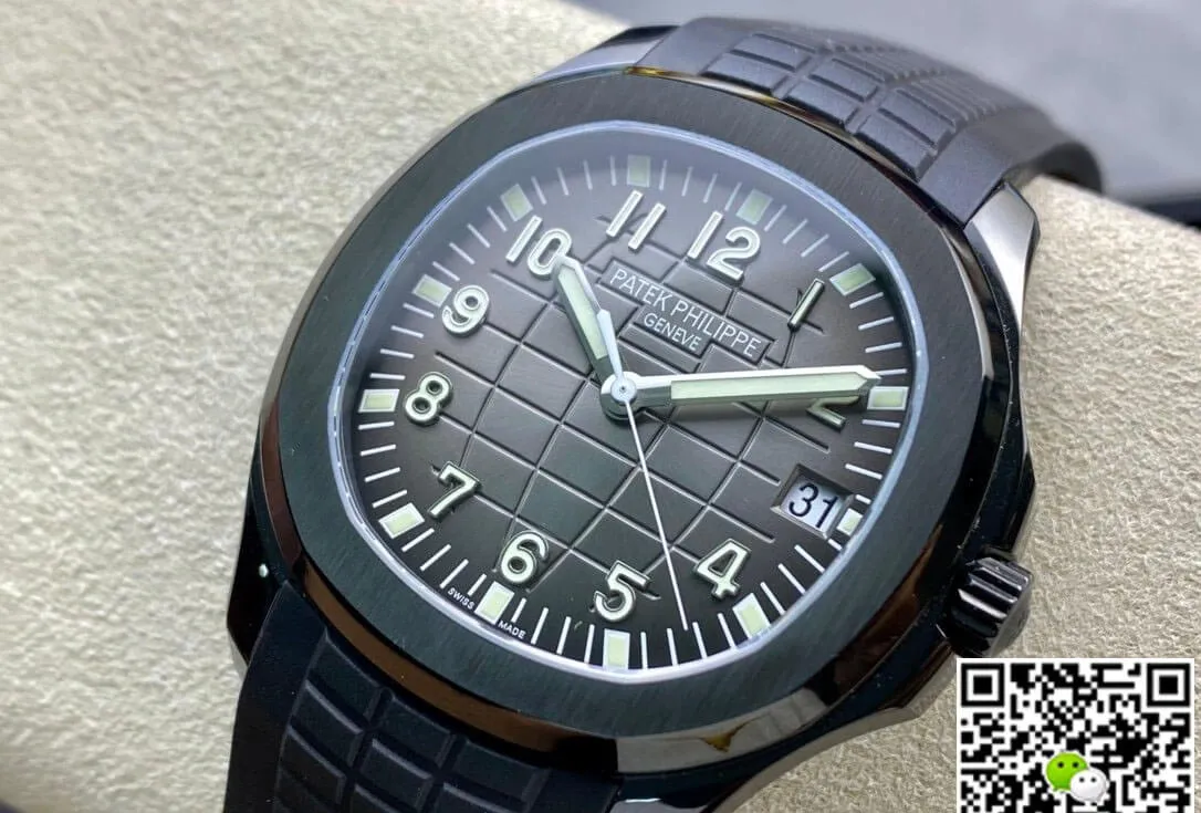 Patek Philippe Aquanaut PP5167 ZF Factory 1:1 Best Edition Replica Watch Black Rubber Strap