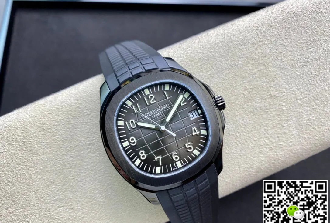 Patek Philippe Aquanaut PP5167 ZF Factory 1:1 Best Edition Replica Watch Black Rubber Strap