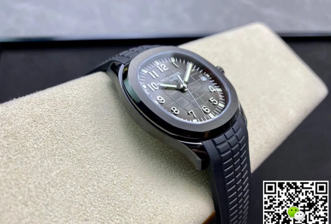 Patek Philippe Aquanaut PP5167 ZF Factory 1:1 Best Edition Replica Watch Black Rubber Strap
