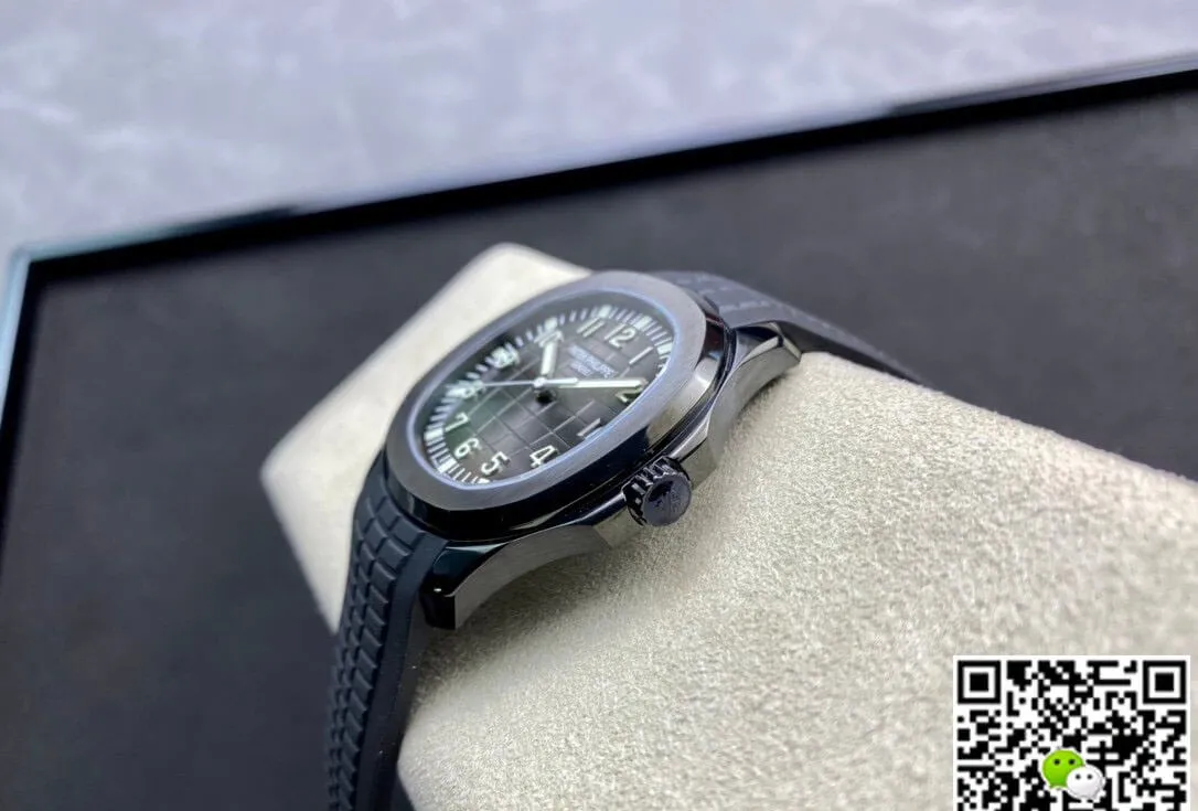 Patek Philippe Aquanaut PP5167 ZF Factory 1:1 Best Edition Replica Watch Black Rubber Strap