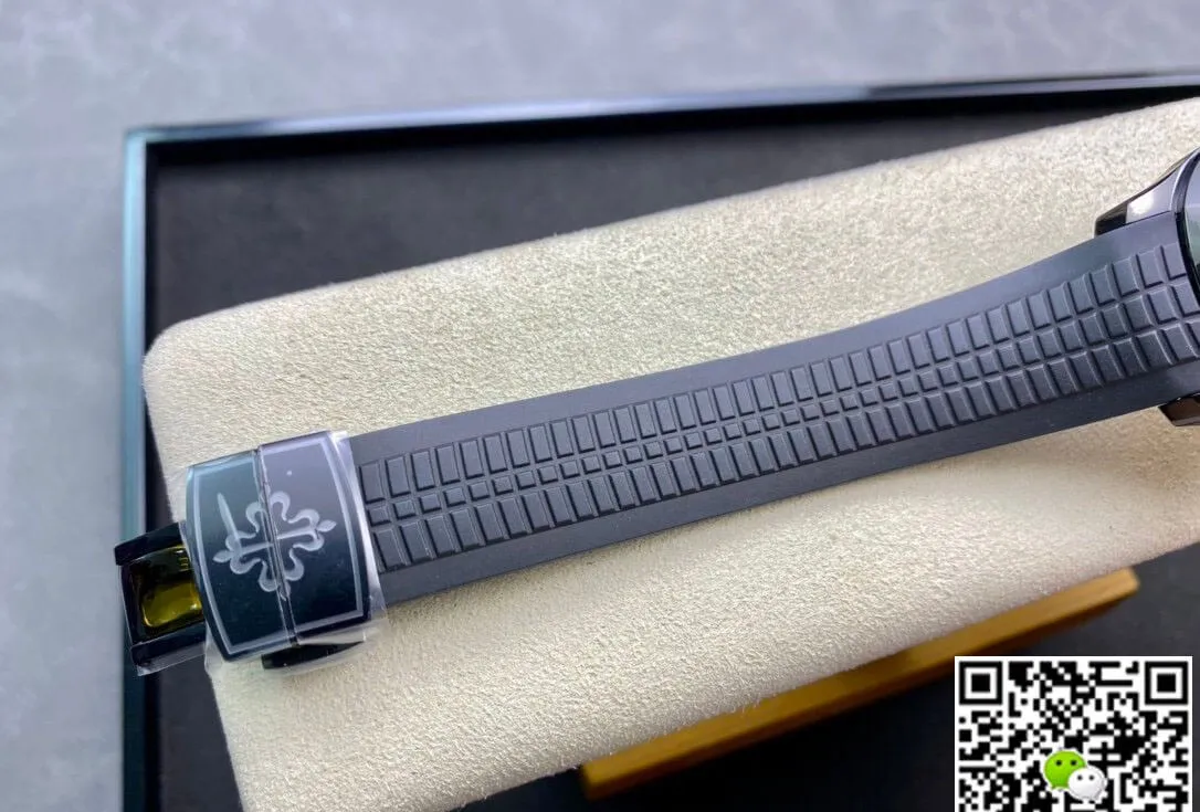 Patek Philippe Aquanaut PP5167 ZF Factory 1:1 Best Edition Replica Watch Black Rubber Strap