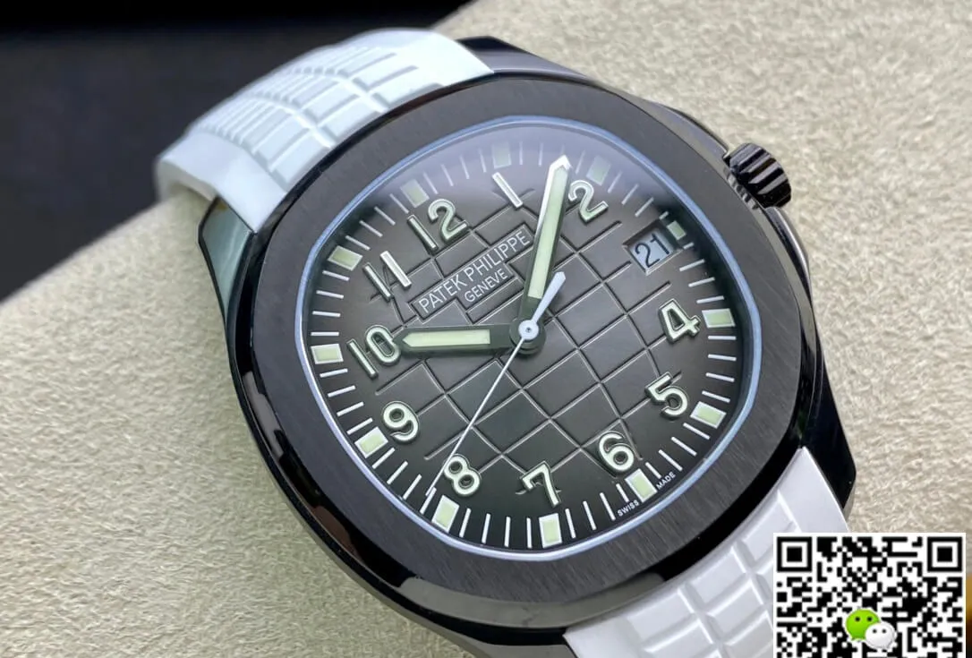 Patek Philippe Aquanaut PP5167 ZF Factory 1:1 Best Edition Replica Watch White Rubber Strap