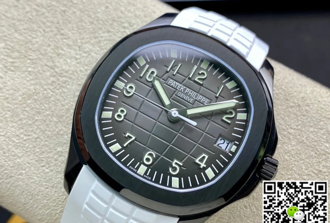 Patek Philippe Aquanaut PP5167 ZF Factory 1:1 Best Edition Replica Watch White Rubber Strap