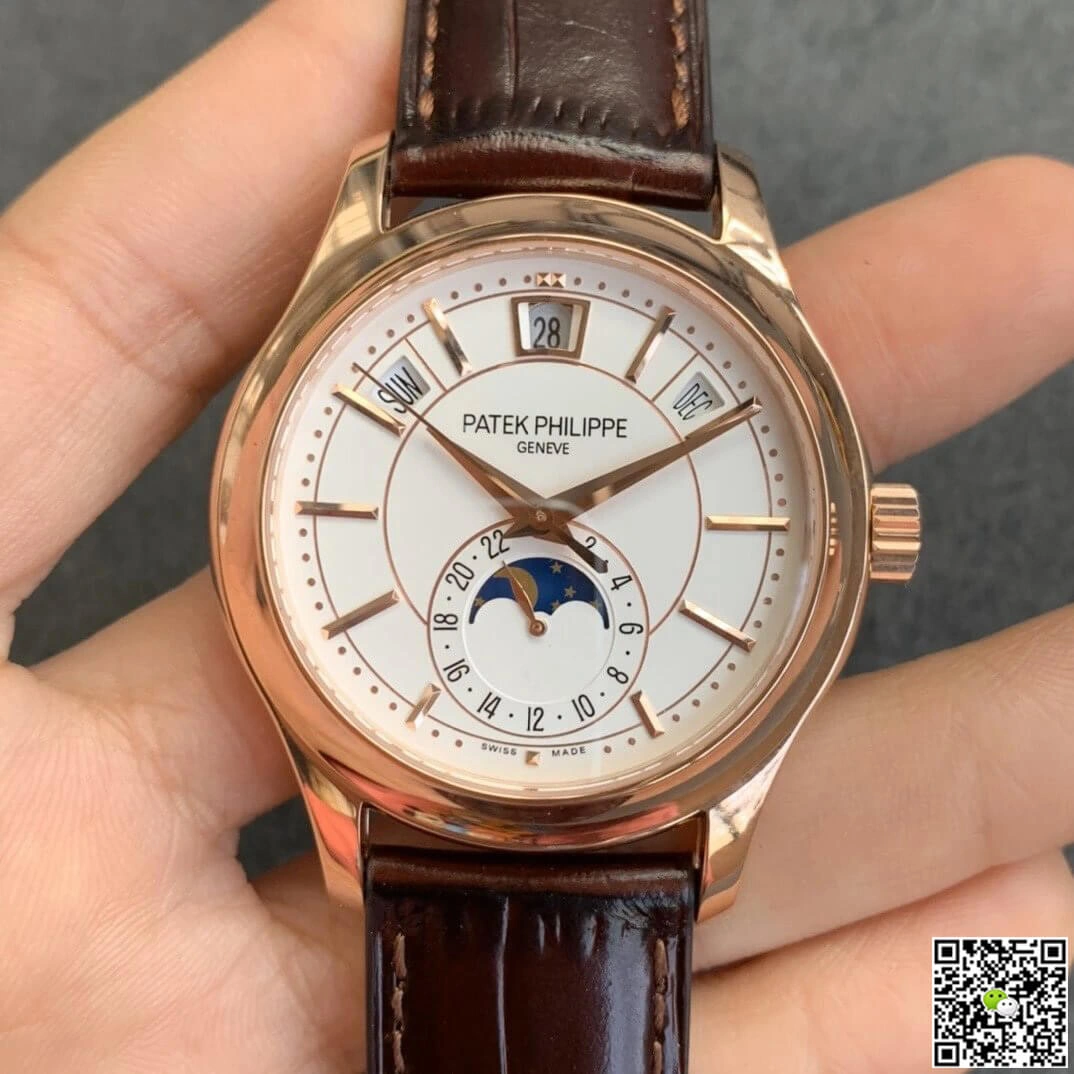 Patek Philippe Complications 5205R-001 GR Factory 1:1 Best Edition Replica Watch White Dial