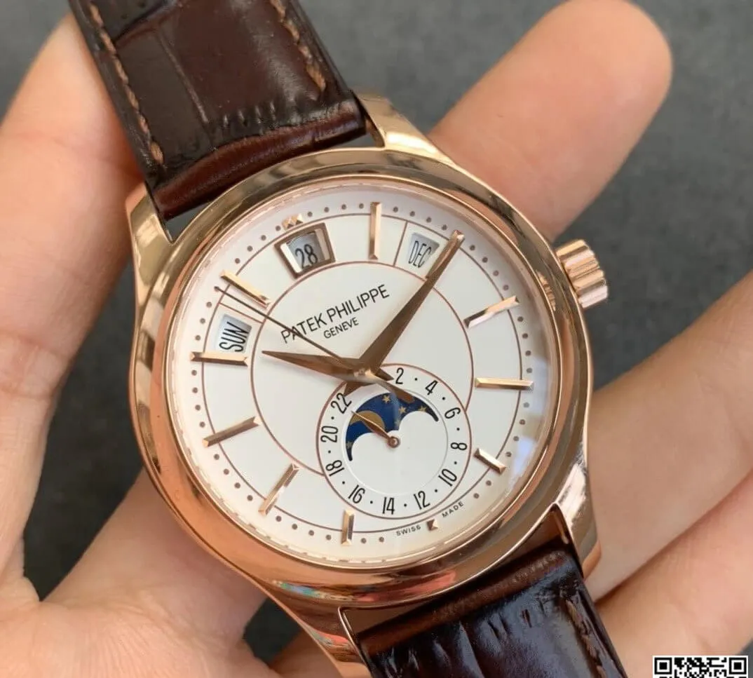Patek Philippe Complications 5205R-001 GR Factory 1:1 Best Edition Replica Watch White Dial