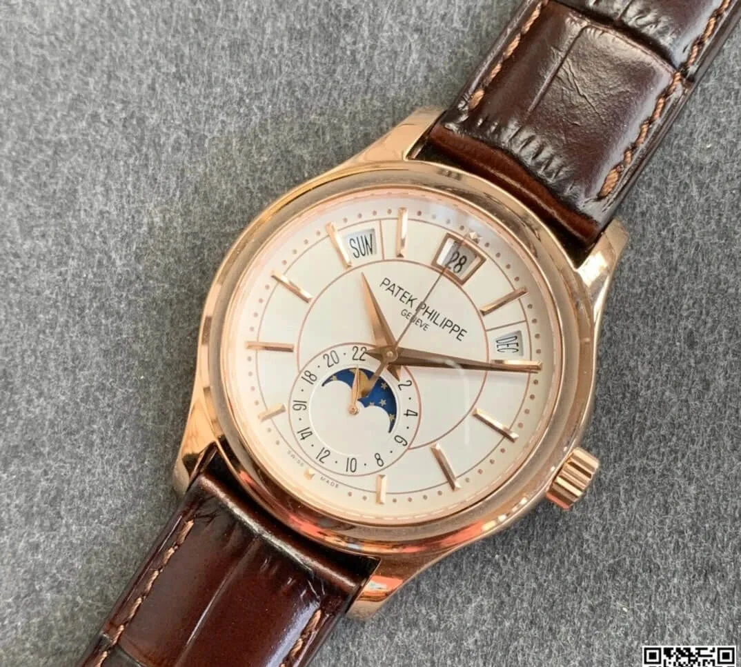 Patek Philippe Complications 5205R-001 GR Factory 1:1 Best Edition Replica Watch White Dial