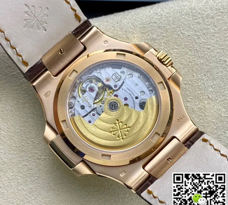Patek Philippe Nautilus 5711R 3K Factory 1:1 Best Edition Replica Watch Brown Leather Strap
