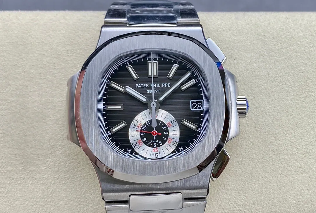Patek Philippe Nautilus 5980 1A-014 PPF Factory 1:1 Best Edition Replica Watch Titanium Case