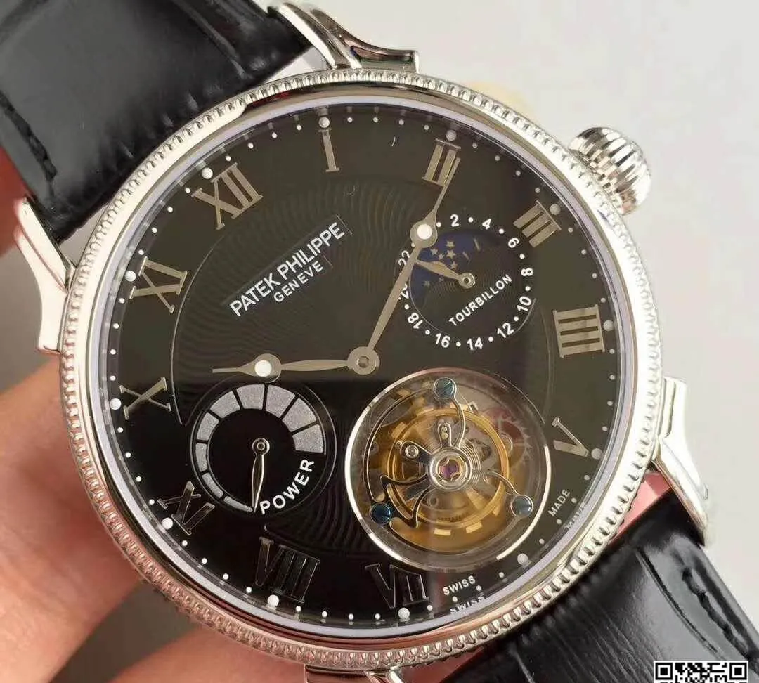 Patek Philippe PP3310 Tourbillon 1:1 Best Edition Replica Watch Swiss Tourbillon Black Dial