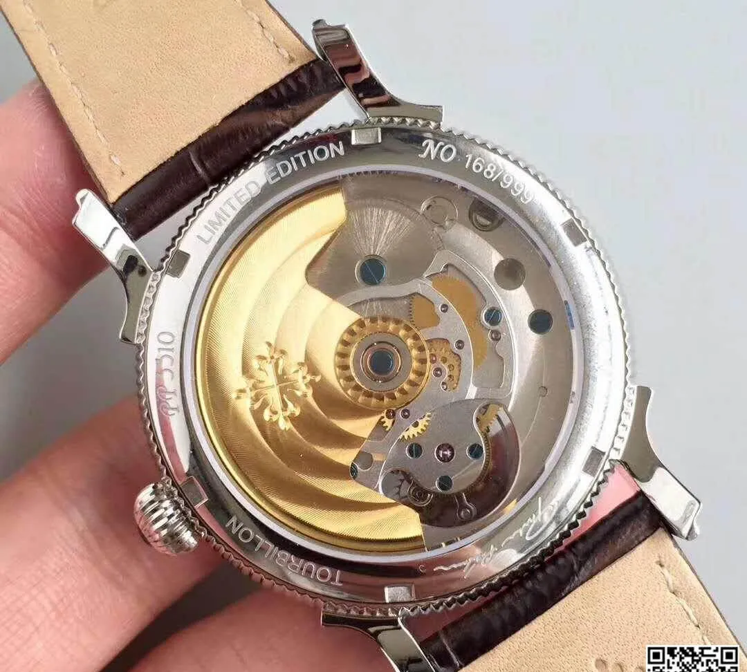 Patek Philippe PP3310 Tourbillon 1:1 Best Edition Replica Watch Swiss Tourbillon Black Dial