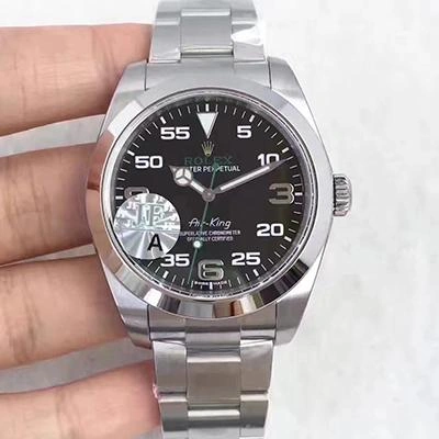 Rolex Air-King 116900 JF Factory 1:1 Best Edition Replica Watch Swiss ETA3131 Black Dial