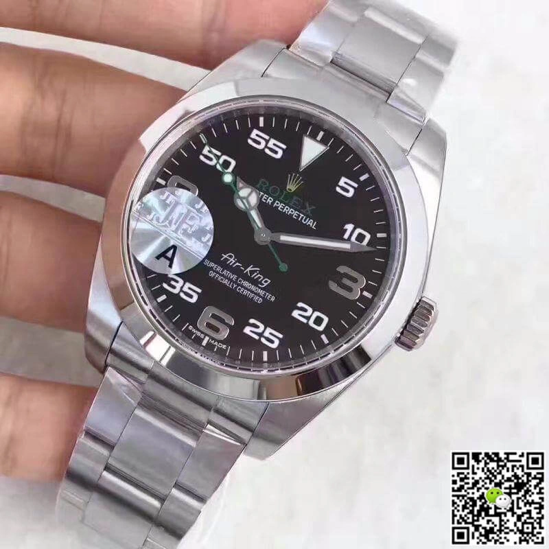 Rolex Air-King 116900 JF Factory 1:1 Best Edition Replica Watch Swiss ETA3131 Black Dial