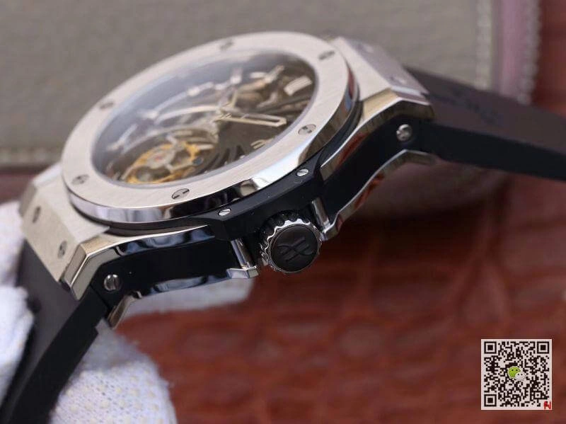 Hublot Big Bang hollow tourbillon 1:1 Best Edition Replica Watch Swiss Seagull hand-winding tourbillon movement Skeleton Dial