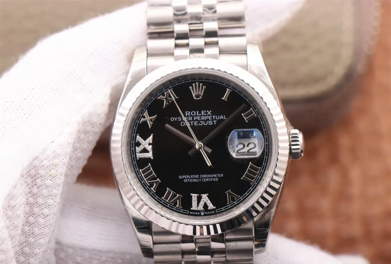 Rolex Datejust M126233 36MM EW Factory 1:1 Best Edition Replica Watch Stainless Steel Strap