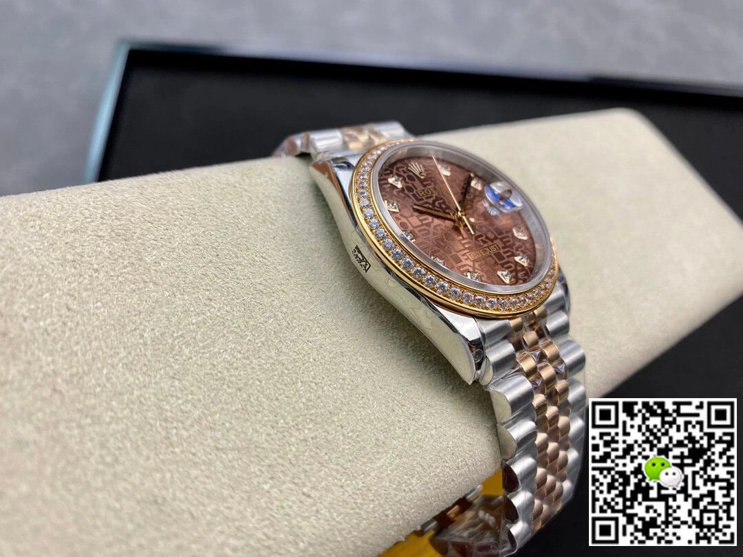 Rolex Datejust M126281RBR-0013 BP Factory 1:1 Best Edition Replica Watch Brown Diamond Dial