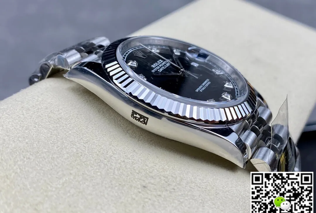 Rolex Datejust M126334-0012 Clean Factory 1:1 Best Edition Replica Watch Black Diamond Dial