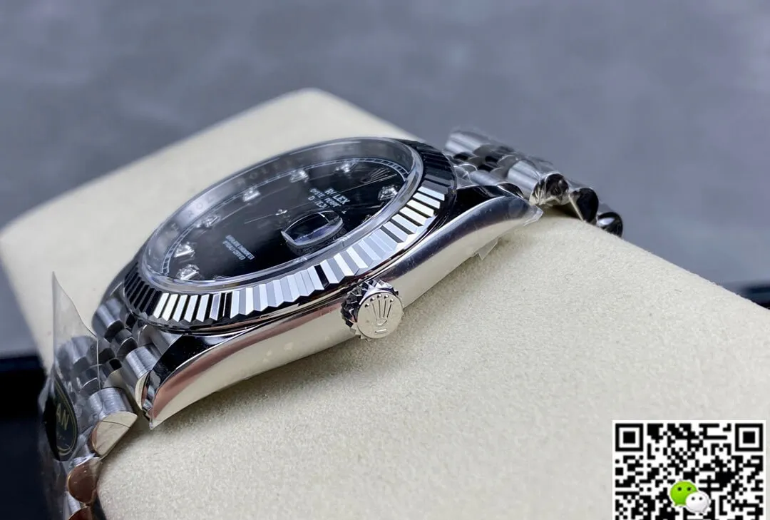 Rolex Datejust M126334-0012 Clean Factory 1:1 Best Edition Replica Watch Black Diamond Dial