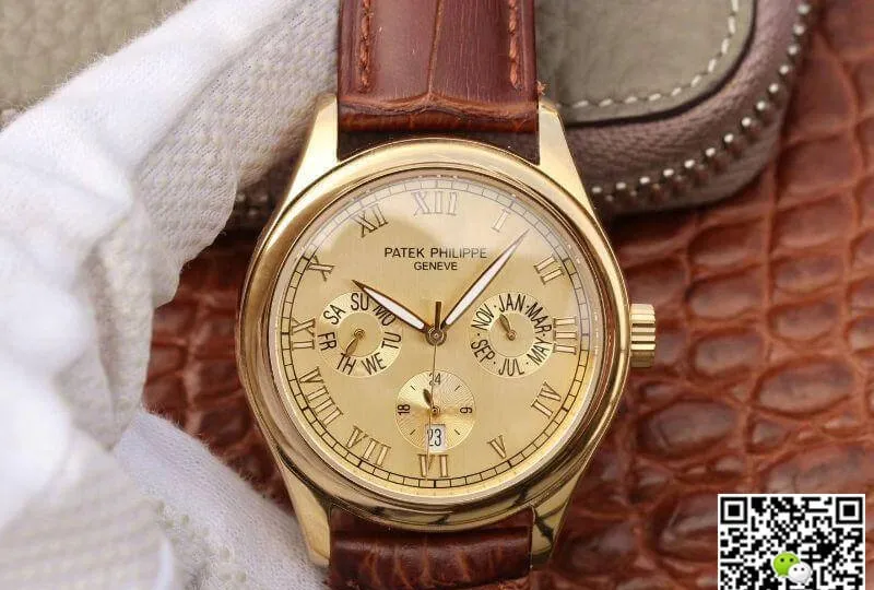 Patek Philippe Complications 1:1 Best Edition Replica Watch Swiss ETA315SQA Gold Dial